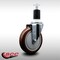 Service Caster 5'' SS Maroon Poly Wheel Swivel 1-1/2'' Expanding Stem Caster SCC-SSEX20S514-PPUB-MRN-112 - alternate 2